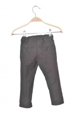 Pantaloni gri cu dungi albe Kappahl, talie ajustabila, 3 ani