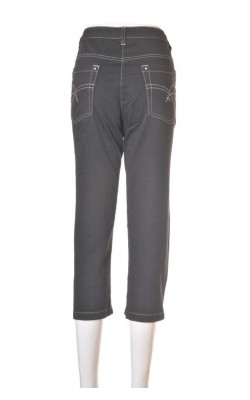 Pantaloni negri cusaturi albe Brandtex, marime 44