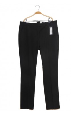 Pantaloni negri Lindex, talie normala, croi drept, marime 46
