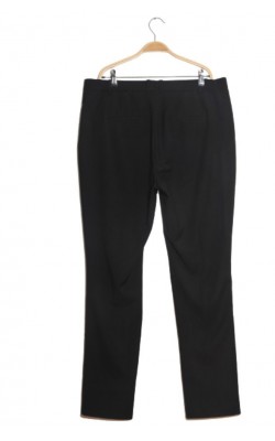 Pantaloni negri Lindex, talie normala, croi drept, marime 46
