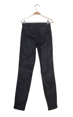 Pantaloni negru tip jacquard Ilse Jacobsen Hornbaek, marime XS