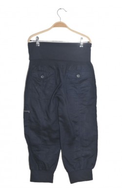 Pantaloni ramie Mango casual, trei sferturi, marime M