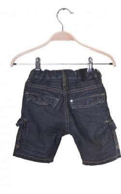 Pantaloni scurti denim H&M Fit&Relax, talie ajustabila, 2 ani