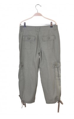 Pantaloni trei sferturi amestec in Va Vite, culoare kaki, marime 38