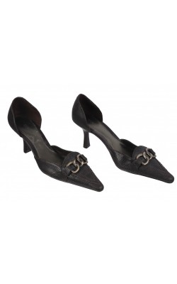 Pantofi Fioni, imitatie piele sarpe, marime 37