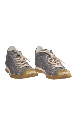 Pantofi Hal&Mal, denim si piele, marime 38.5
