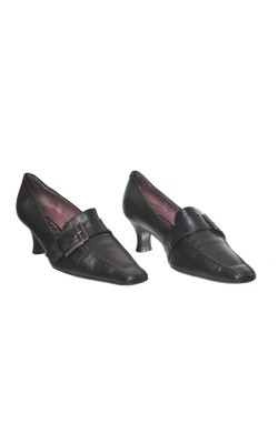 Pantofi negri 5th Avenue, piele, marime 39 calapod lat