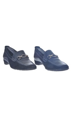 Pantofi negri Tamaris, piele, marime 38