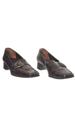 Pantofi Paul Green, piele maro inchis, marime 39