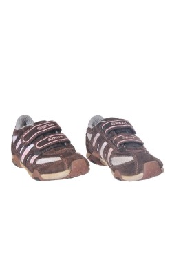 Pantofi sport Geox fetite, piele si mesh, marime 28