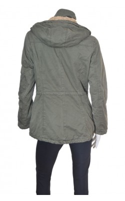 Parka dama H&M L.o.g.g., captusita cu blanita, marime 42