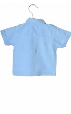 Polo bleu Tiny Ted, bumbac si in, 6-9 luni