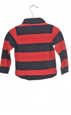 Polo maneca lunga Cubus, bumbac organic, 2-3 ani
