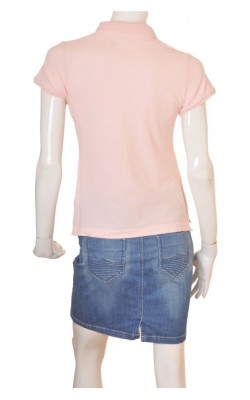 Polo roz H&M L.o.g.g., bumbac organic, marime M