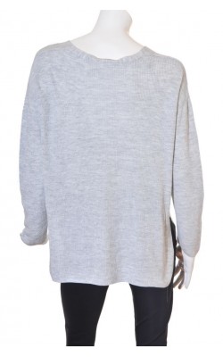 Pulover gri supradimensionat H&M L.o.g.g., marime 40/42