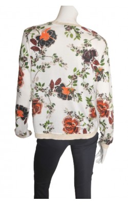 Pulover tricot fin print floral Fransa, marime XL