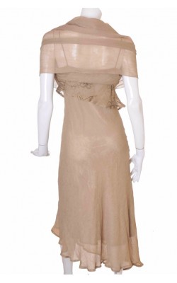 Rochie asimetrica brodata Ana Galdon, marime 40