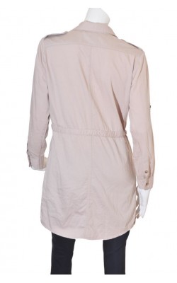 Rochie bej Tara, maneca lungime ajustabila, marime L