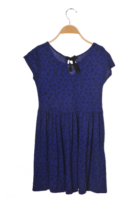 Rochie bleumarin animal print Cubus, 9-10 ani