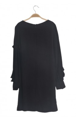 Rochie bleumarin din vascoza Sinequanone, maneci cu volane, marime S