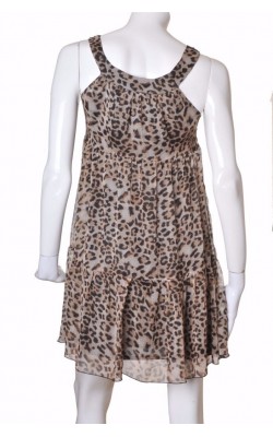 Rochie chiffon animal print Gina Tricot, marime 34