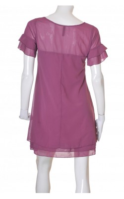 Rochie chiffon mov Unia, marime 42