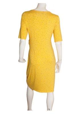 Rochie galbena cu flori Cream, marime L