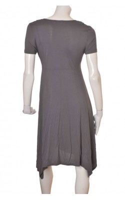 Rochie gri din jerseu Claire, marime 38