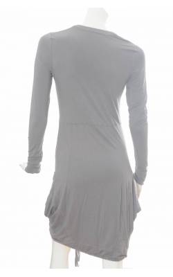 Rochie gri din vascoza stretch Kathrin Uri, marime 36/38