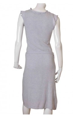 Rochie lila din lana si casmir H&M, marime 38