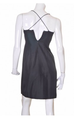 Rochie neagra Ann Taylor, matase naturala, marime 36
