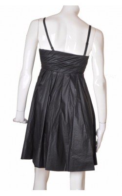 Rochie neagra cloche Vero Moda, bumbac peliculizat, marime 36