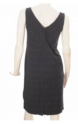 Rochie neagra crepe cu fir metalic Tara, marime 38