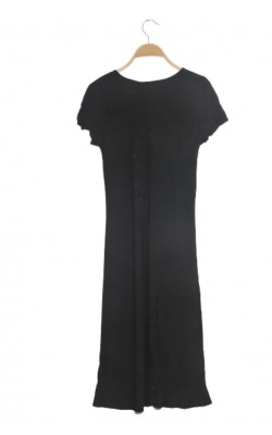 Rochie neagra cu imprimeu auriu Ell Woman, marime S