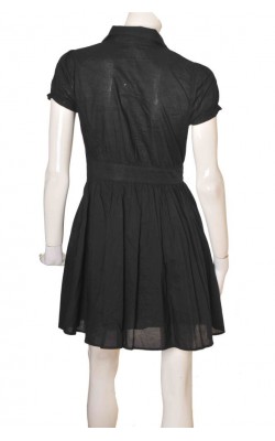 Rochie neagra din bumbac H&M, marime 38