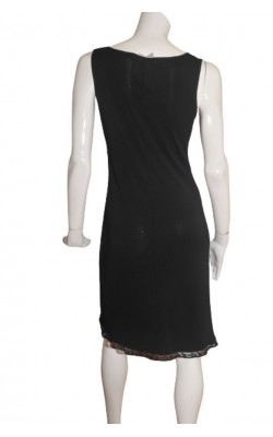Rochie neagra H&M Hennes, tiv dantela, marime 42