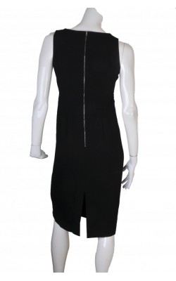 Rochie neagra panou plisat Aquascutum, marime 40