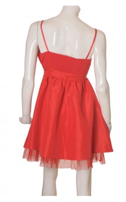 Rochie rosie cu corset si tulle Ichi by B.Young, marime S