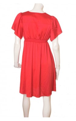 Rochie rosie satin Lindex, marime 42