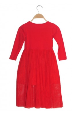 Rochie rosie tulle, 5-6 ani