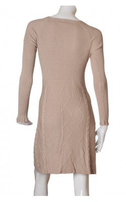 Rochie tricot bej Ellos, marime 40
