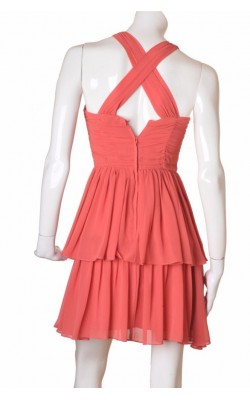 Rochie voal piersica H&M, marime S