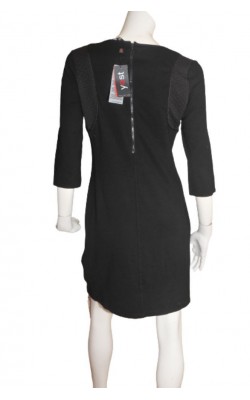 Rochie Yest, mix jerseu neted si texturat, marime 38