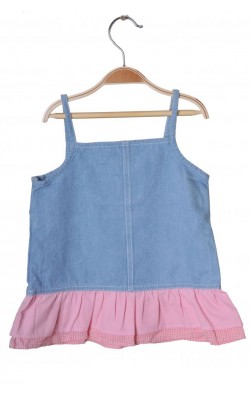 Rochita denim subtire Eucaliptus, 6 luni