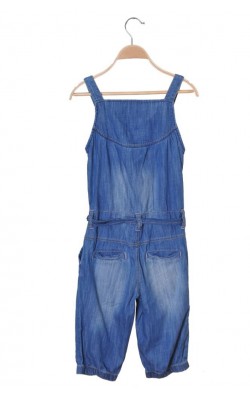 Salopeta scurta Next, denim subtire, 10 ani