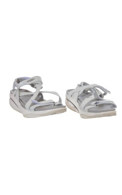 Sandale albe MBT, piele naturala, marime 39