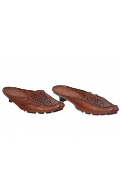 Sandale Gino Pellegrini, piele cognac, marime 39
