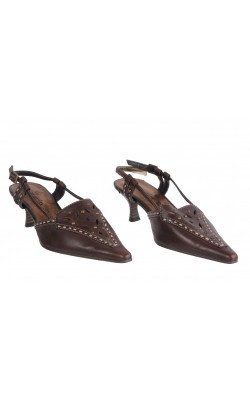 Sandale maro Tamaris, piele naturala, marime 36