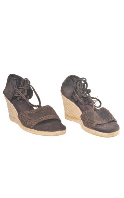 Sandale wedge Nine West, piele, marime 41