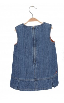 Sarafan denim cu broderie Esprit, 18 luni